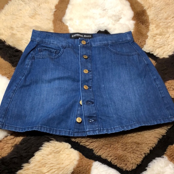 Express Jeans Mini Skirt Size 2 - Picture 5 of 5